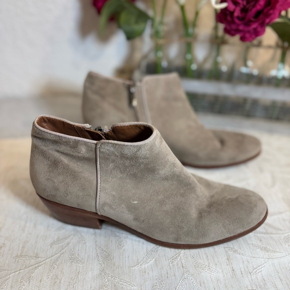 Sam Edelman Womens Petty Chelsea Putty Suede Ankle Bootie US Size 9 Inside Zip - Picture 11 of 15
